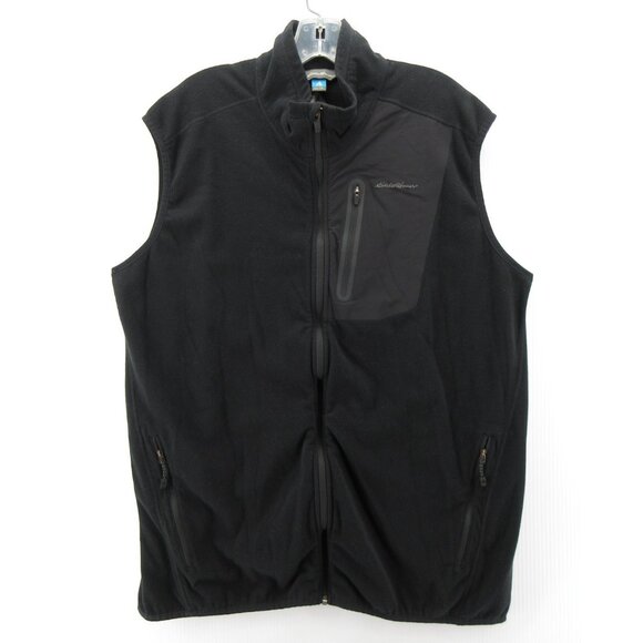 Eddie Bauer Vest XL Tall First Ascent Fleece Jacket Hiking Full Zip - Picture 1 of 11